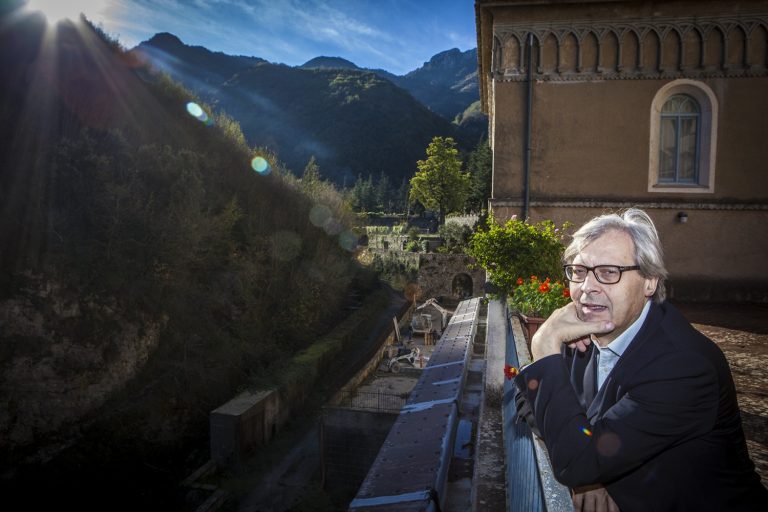 Vittorio Sgarbi a Casa Sanremo